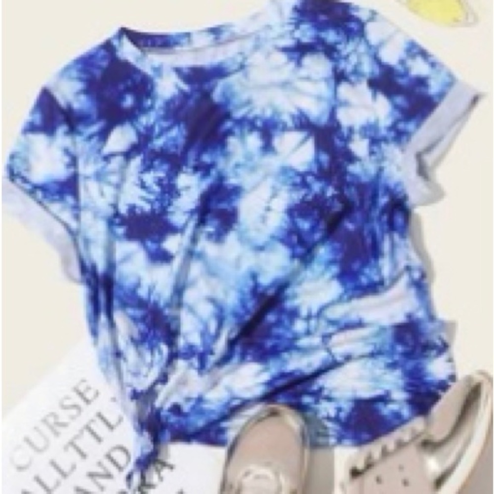 FINAL SALE SHEIN Tie Dye Short Sleeve T-Shirt